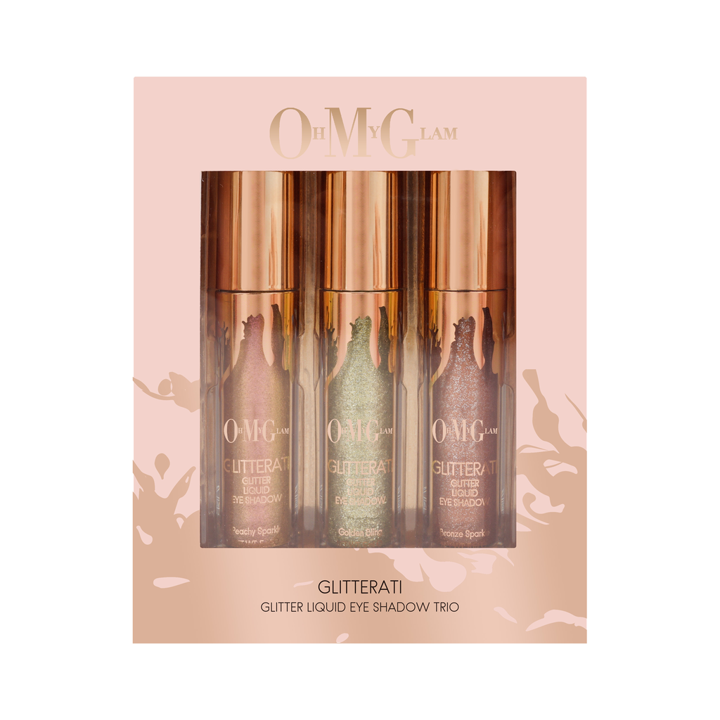 OMG Oh My Glam Glitterati Glitter Liquid Eye Shadow Trio